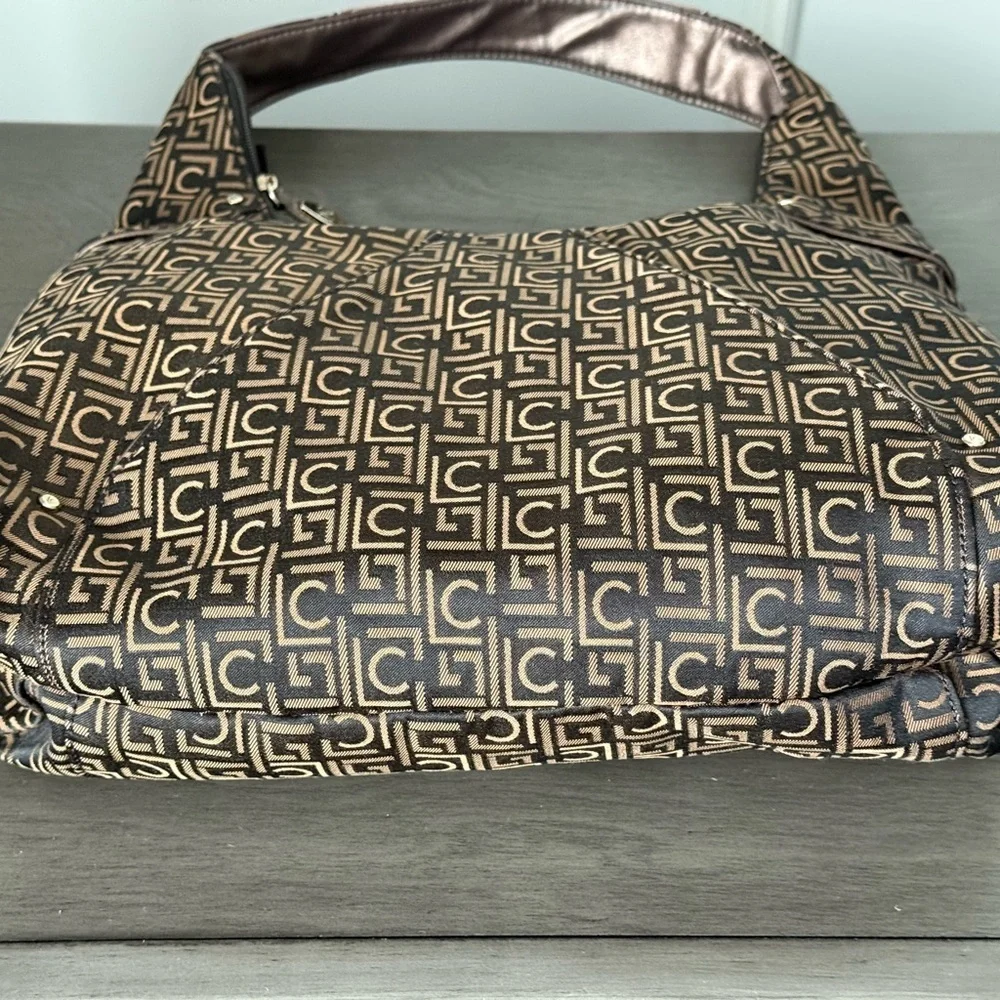 Liz Claiborne Monogram Handbag - Brown